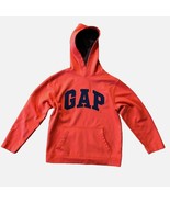 GapKids Pullover Hoodie Sweatshirt Logo Orange Sz. L - $276.80 MXN