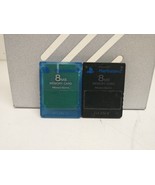 Lot of (2) Sony Playstation 2 PS2 OEM MagicGate 8MB Memory Card Set Unte... - $184.76 MXN