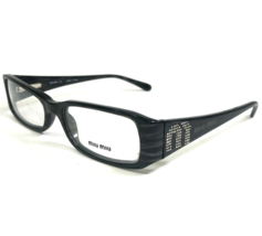 Miu Miu Petite Eyeglasses Frames VMU 20D 8AW-1O1 Black Gray Horn 49-16-135 - $140.04