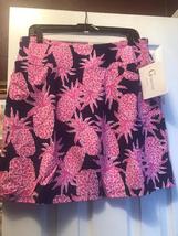 NWT G LIFESTYLE PINEAPPLE GROVE NAVY HOT PINK GOLF TENNIS SKORT XS S M L XL image 2
