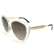 Gucci Sunglasses GG3839/F/S U29J6 Marble Pearl Gold Frames with Brown Lenses - £186.24 GBP