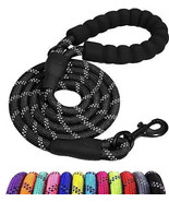 5&#39; Soft Handle Reflective Braided Nylon Rope Dog Leash - $12.00