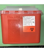 Sharps Container 5 Qt RED Sharpstar In-Room Mailbox/Counterbalance Lid - $9.33 CAD