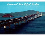 Richmond San Rafael Ponte San Francisco California Ca Cromo Cartolina R29 - $3.36