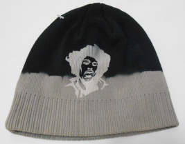 Jimi Authentic Hendrix Black Gray Cotton B EAN Ie Ski Hat Dip Dyed One Size Os - £23.55 GBP