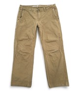 Eddie Bauer Pants Mens 36x30 Relaxed Fit Brown Stretch Cotton Canvas Wor... - £13.63 GBP