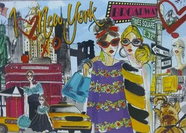 Ooh La La Take Me to New York Fashion Pop Art Jigsaw Puzzle 1000 pc NIB ... - $27.67