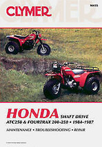 Clymer Repair Manual Honda ATC250 and Fourtrax 200-250, 1984-1987 - $49.95