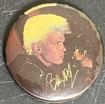 Vintage Billy Idol Promo Pin 1984 Pinback Badge Button 1 1/2&quot; AMI Records - £7.39 GBP