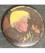 Vintage Billy Idol Promo Pin 1984 Pinback Badge Button 1 1/2&quot; AMI Records - $9.90