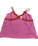 Victoria Secret Sexy  Pink/Red Night Top Size L. Girls-Brand New-SHIPS N... - $807.63 MXN