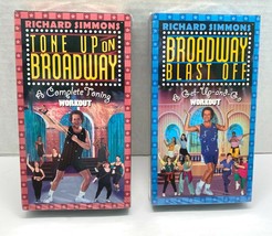Richard Simmons VHS Lot Workout Videos Tone Up On Broadway Blast Off 2000 - £10.20 GBP