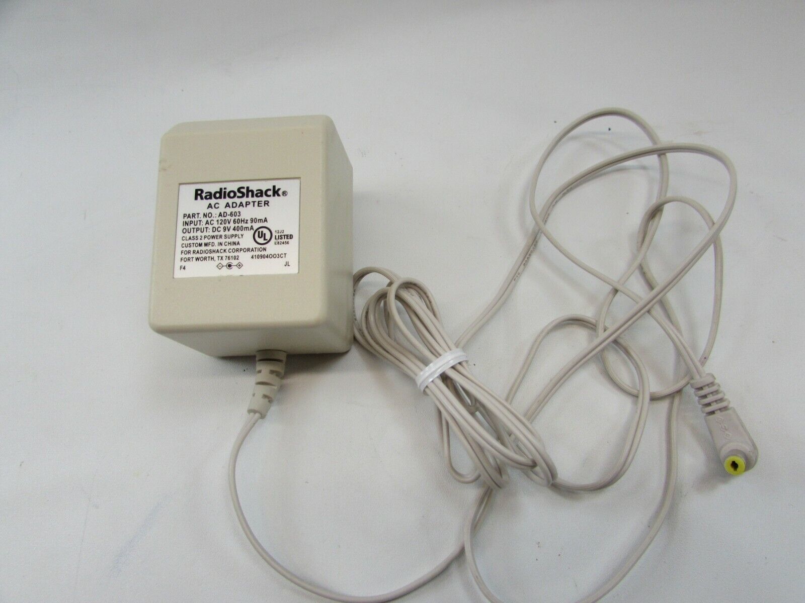 Radio Shack AC Adapter AD 603 Plug Power Source 33606 - $17.81