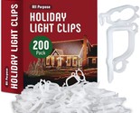 All-Purpose Holiday Light Clips [Set Of 200] Christmas Light Clips, Outd... - $18.99