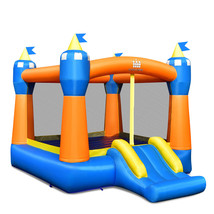 Kids Inflatable Bounce House Magic Castle W/ Large Jumping Area Without Blower - £185.39 GBP