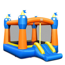 Kids Inflatable Bounce House Magic Castle W/ Large Jumping Area Without Blower - £188.40 GBP