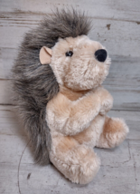 Douglas Cuddle Toy Sitting Hedgehog Plush Stuffed Animal Toy Gray &amp; Tan 2014 5&quot; - £3.92 GBP