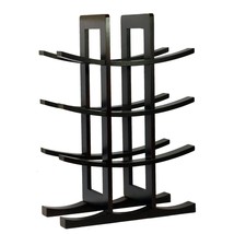 12-Bottle Wine Rack in Dark Espresso Finish Bamboo - $2,150.96 MXN