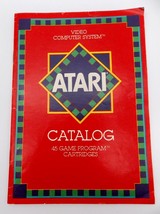 Vng 1981 Red The ATARI Video Computer System Catalog 45 Game Program Cartridge  - £13.94 GBP