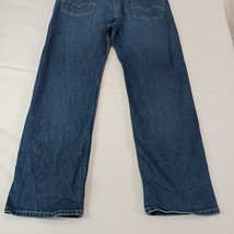 Levi's 505 Straight Leg Men's Blue Denim Cotton 5-Pocket Jeans Size 40W×32L image 13