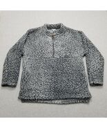 Time Tru Sherpa Sweater Mens XL Gray Zip Pockets Pullover - €21,38 EUR