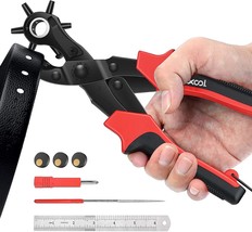 Revolving Punch Plier Kit, Xool Leather Hole Punch Set For Belts, Watch ... - €27,38 EUR