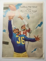 1953 Leechburg Blue Devils PA vs Blairsville PA High School Football Program S49 - £9.57 GBP