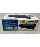 Apex Digital TV Converter Box DT502 w/Analog Pass Through w/Remote NEW O/B - $19.79