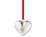 2023 Georg Jensen Christmas Holiday Ornament Silver Heart with Mushroom ... - $34.65