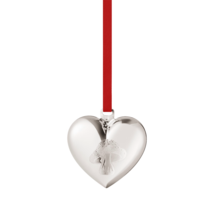 2023 Georg Jensen Christmas Holiday Ornament Silver Heart with Mushroom - New - £27.61 GBP