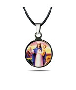VIRGIN MARY NECKLACE Stainless Steel Color Catholic Saint Our Lady Mount... - €6,09 EUR