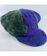 Vintage Rasta Beret Tam Bonet Beanie Cap Hippie Reggae Style Purple Gree... - £38.52 GBP