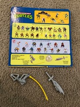 Teenage Mutant Ralph Space Cadet Weapons accessories Vintage TMNT pieces + card - £14.80 GBP