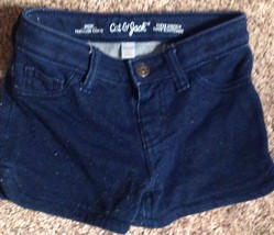 Cat &amp; Jack Navy Blue Glitter Shorts Girls Size 4/5 - £3.91 GBP