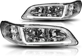 Pm Performotor PMHL-HACC-9802-LB-CC Chrome Headlights W Led 98-02 Honda Accord - $94.05