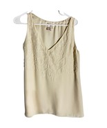 M.S.S.P. Ivory Beaded Sleeveless Blouse – Size Small - €14,54 EUR