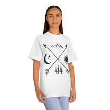 Unisex Classic Tee with Celestial Symbols: Mountain, Moon, Sun, Forest - $24.72+