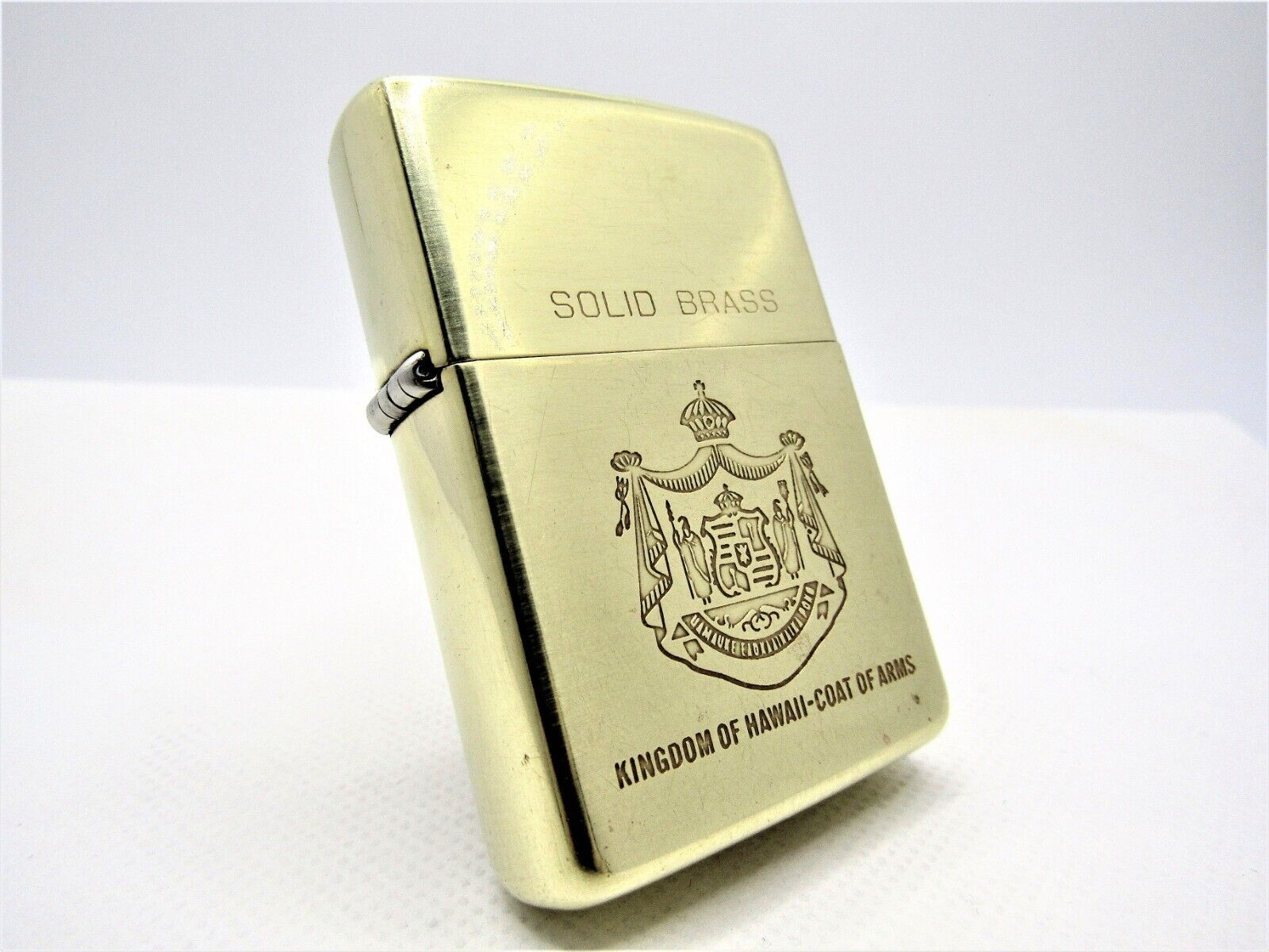 Zippo Slim Kingom Of Hawaii Coat Of Arms Silver Lighter | eBay