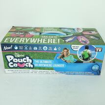 Pouch Couch As Seen On TV Go Ultimate Anywhere Lounger Blue Carry Bag In... - $37.81 CAD