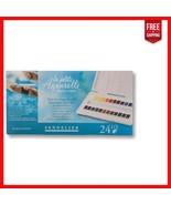 24 Brilliant Color Half Pan Watercolors - Perfect for Students &amp; Budding... - $1,376.48 MXN