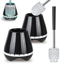 Toilet Brush and Caddy Set for Bathroom Toilet Bowl Cleaner Scrubber 2 Pack - $34.26