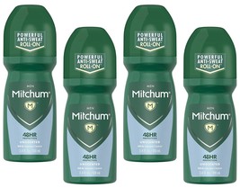 Mitchum Invisible Anti-Perspirant &amp; Deodorant Roll-On, Unscented 3.4 oz (Pack of - £42.35 GBP