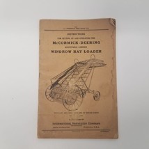 Antique McCormick Deering Adjustable Carrier Window Hay Loader Manual - $19.75