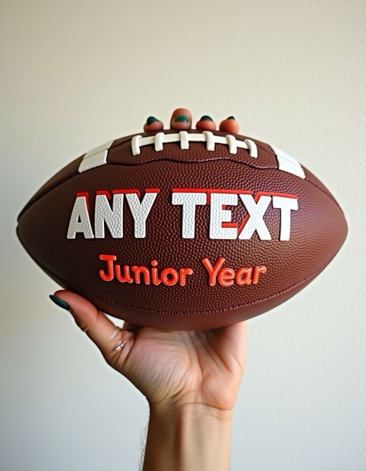 Personalized Painted Custom Hand-Painted Football | Item image 5