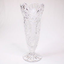 VTG Hofbauer Byrdes Aramis Birds Hand-Cut Lead Crystal Bouquet Vase BEAUTIFUL - £20.69 GBP