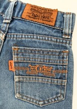 Vintage Boys Levi&#39;s Jeans size 5 Limited Edition Fabric Tag Horse Image RARE - £20.15 GBP