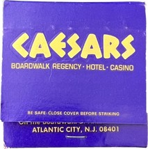 Caesar&#39;s, Boardwalk Regency, Atlantic City, NJ, Match Book Matches Matchbook - £9.43 GBP