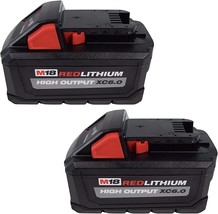 MilwaukeeTool 48-11-1862 M18 Lithium-Ion High Output 6.0Ah Battery Pack (2-Pack) - £96.70 GBP