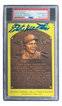 Eddie Mathews Firmado 4x6 Milwaukee Braves Hof Placa Tarjeta PSA/DNA 85025796 - £59.94 GBP