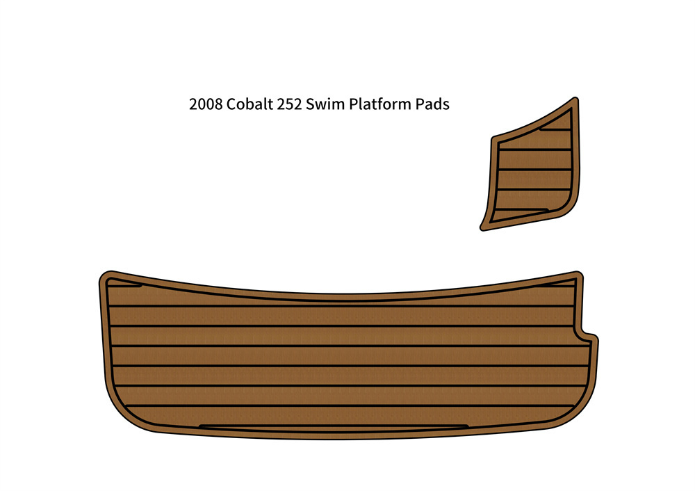 2008 Cobalt 252 Swim Platform Step Pad Boat EVA Foam Faux Teak Deck Floor - $281.00